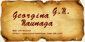 Georgina Maunaga vizit kartica